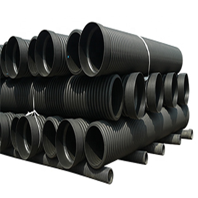SN4 SN8 DN200-800 hdpe water sewer pipe hdpe drainage pipe with factory price