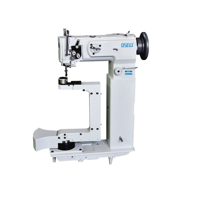 QS-810-360 360 градусов одинарная игольчатая вращающаяся кровать с большим крюком, сверхмощная Тройная подача, промышленная швейная машина