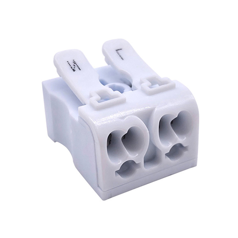 Factory Free Sample One in two out push in wire connector fast press without screw