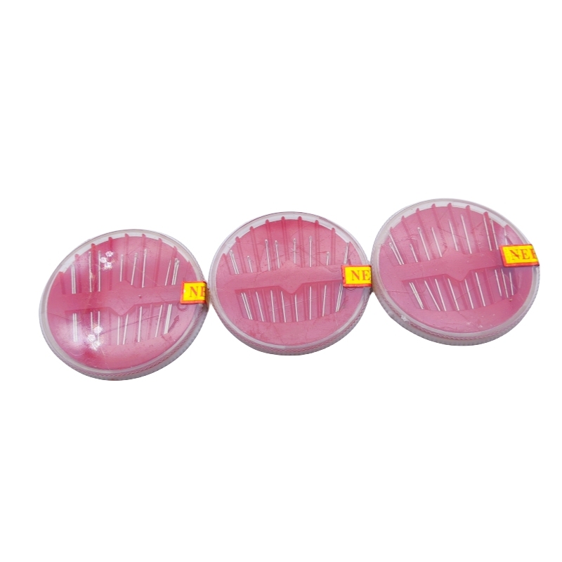 Handmade Sewing Needles Whole Sale High Quality 846# 10pcs Steel Red Sewing Kit Hand Sewing Needles for Clothes 7.33g/dosc