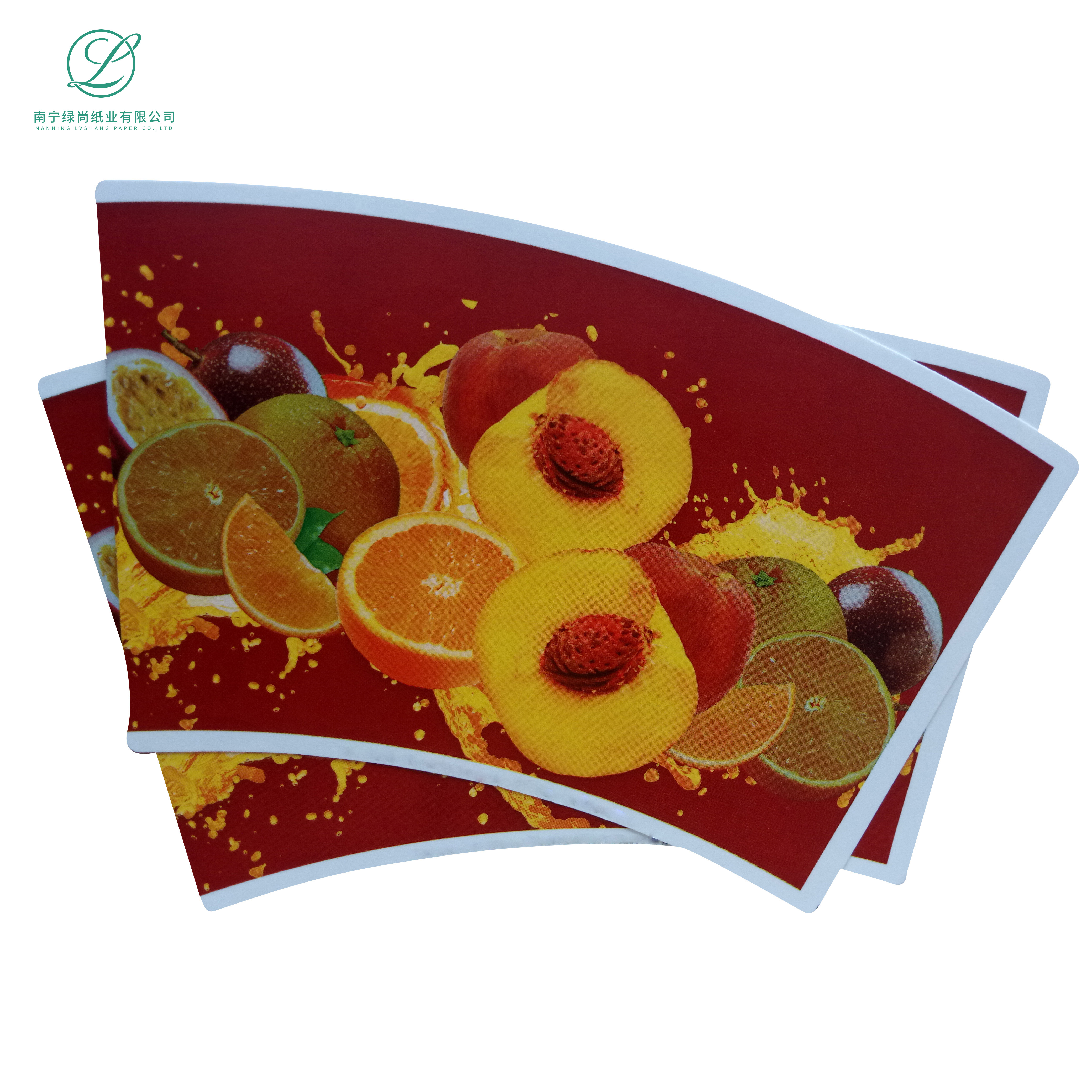 Paper Cup Fan Nanning Pe Coated Paper Good Quality Custom High-end Design Cutting Paper Cup Fan Raw Material