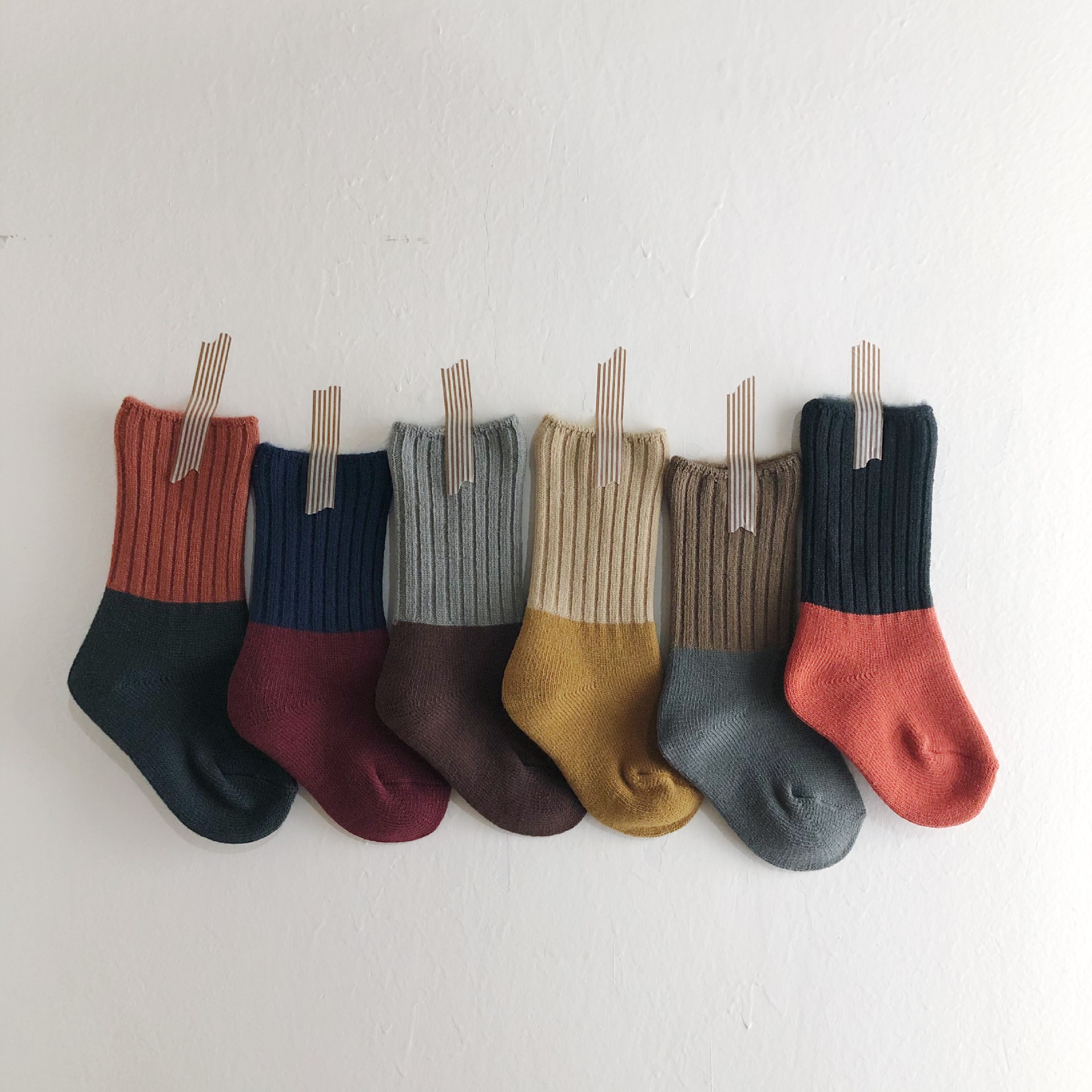 High quality Soft toddler girls spandex solid /assorted colors brushed warm socks