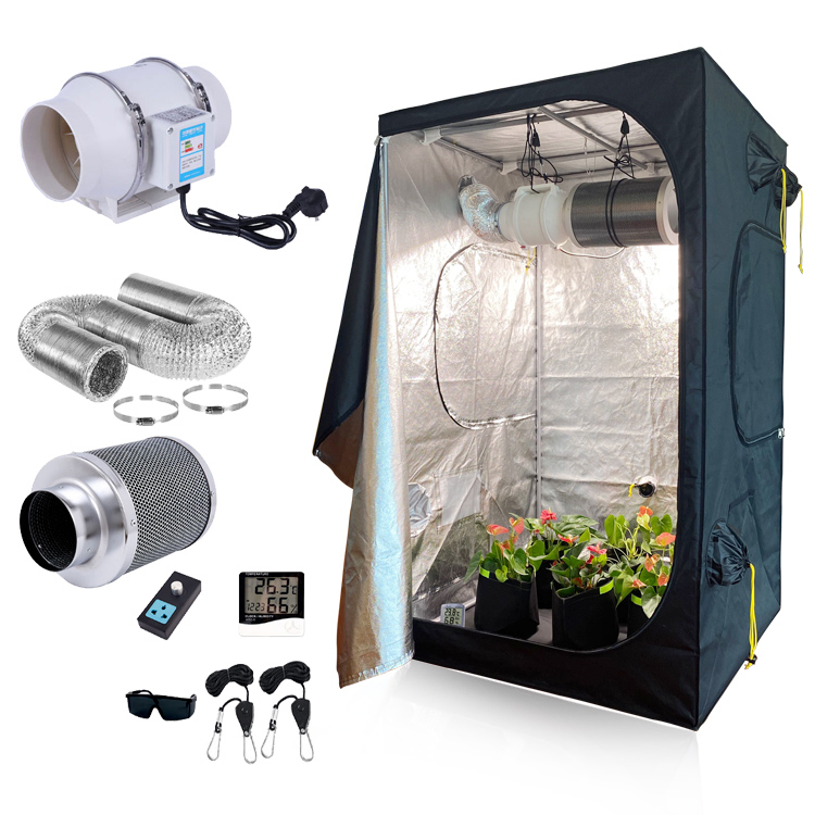 Гидропонная палатка mylar 60x60x140 см для выращивания растений, коробка для выращивания растений в помещении, полный комплект