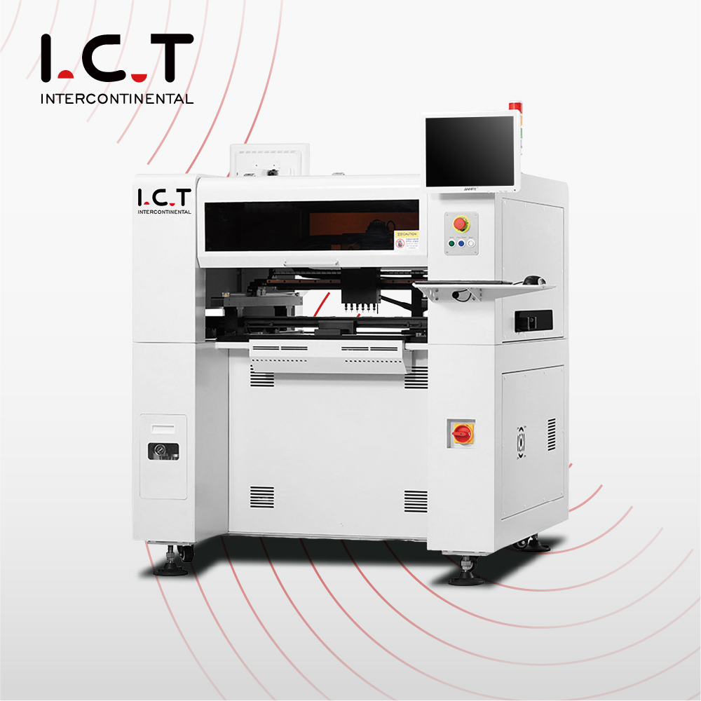 ICT827 Высокая Точность SMD Pick And Place LED Light Making Mobile Assembly Machine 500 мм, автоматический SMT PCBA Machine