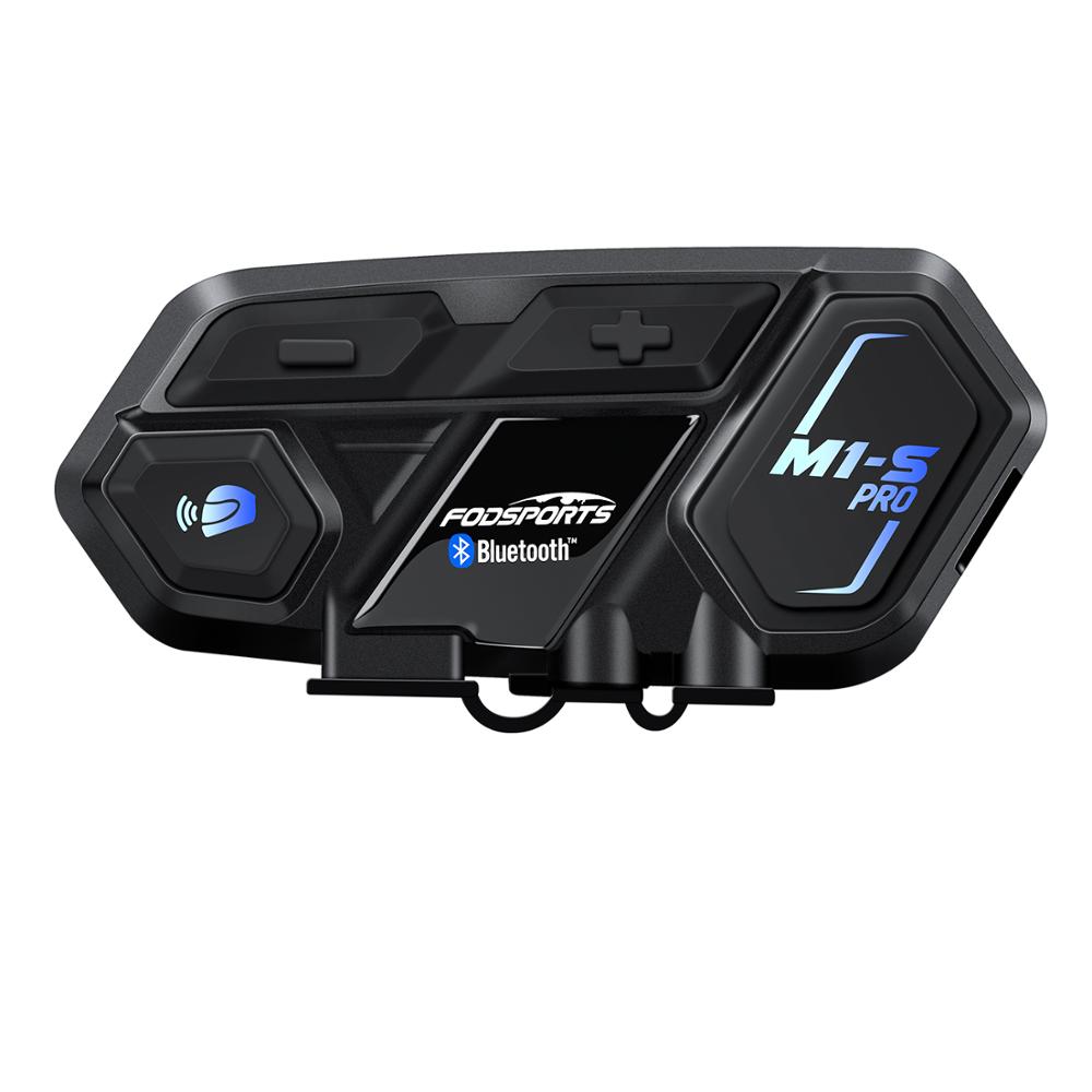 1 шт. Fodsports M1-S Pro мотоциклетный шлем Интерком bluetooth гарнитура 8 гонщиков 2000 м беспроводной водонепроницаемый BT4.1 группа Интерком