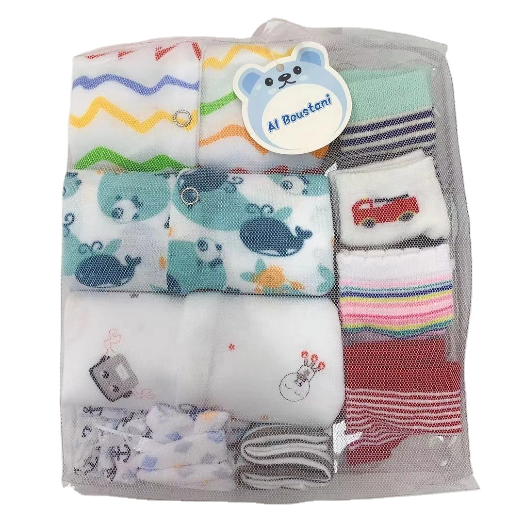 cheap baby clothes suit 10 in 1 set for boys and girls beautiful designs baby set gift