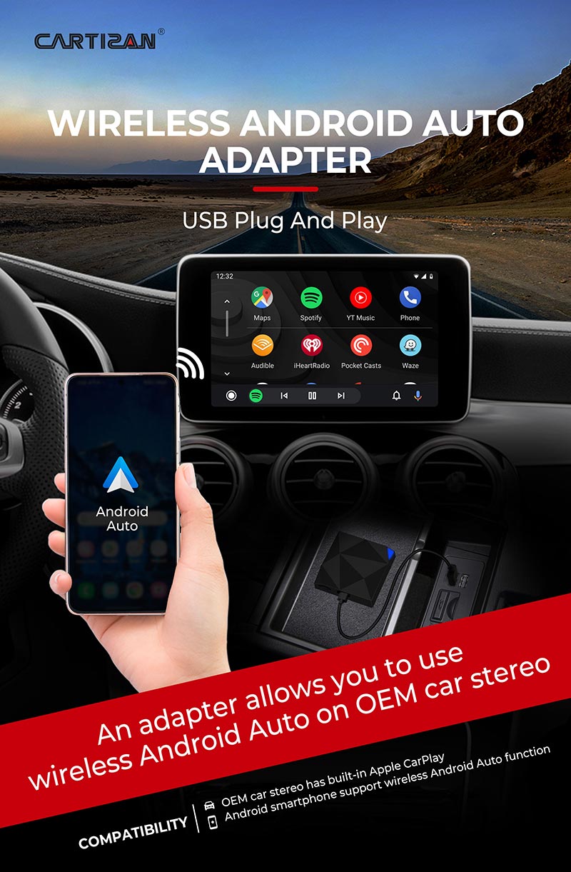 Новый Carplay Android автомобильный беспроводной адаптер для VW AUDI BMW VOLVO