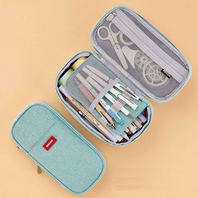 Macaroon Color Cute Foldable Canvas Pencil Case