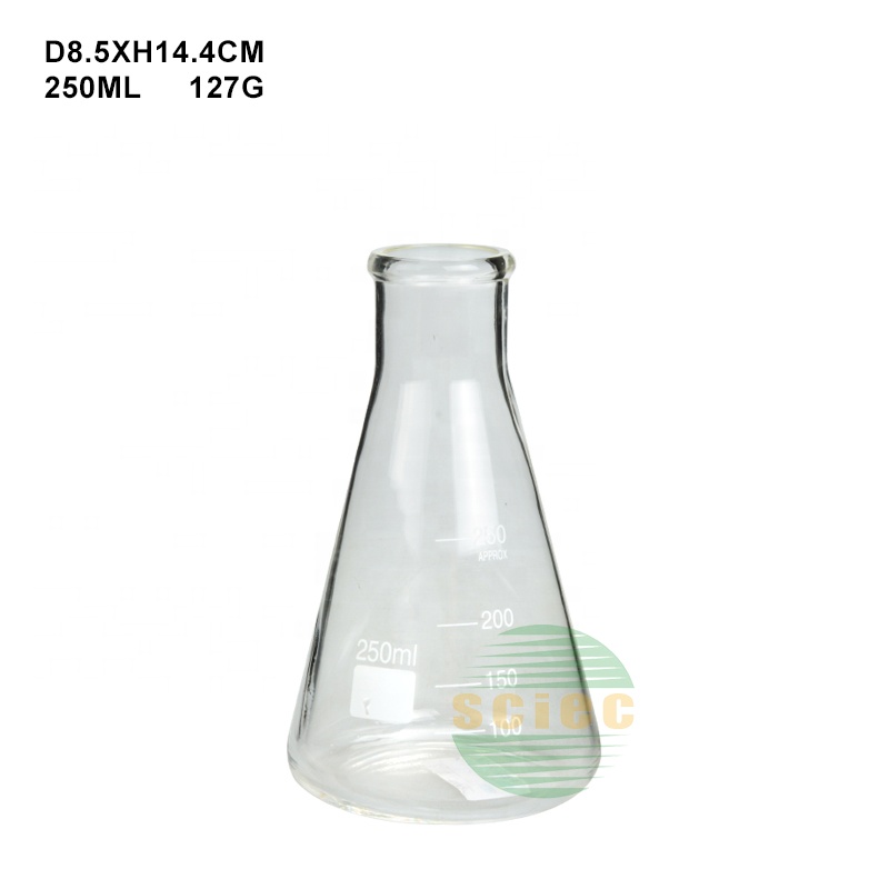 250ml flat-bottomed conical laboratory glass flask