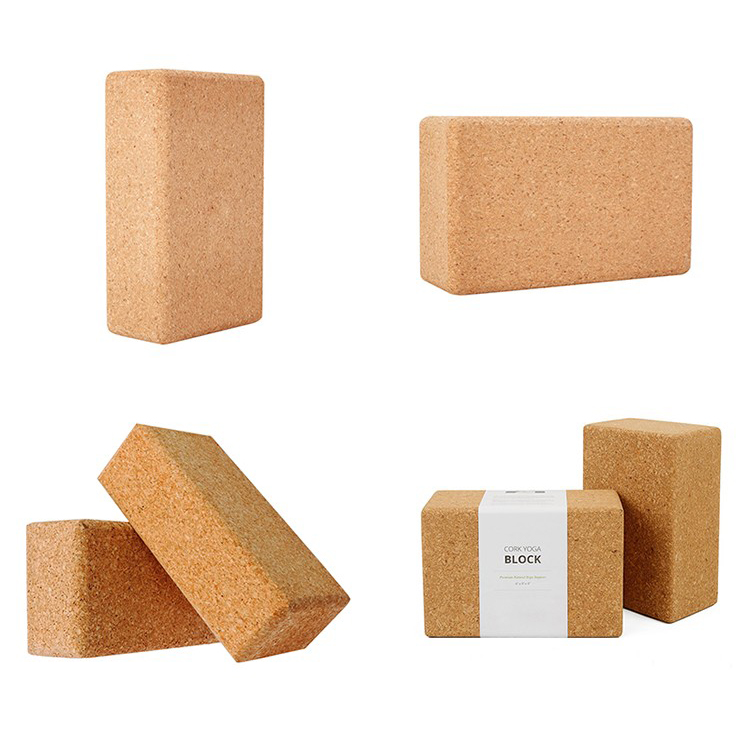 Eco Friendly Custom 3x6x9 Inch Wholesale Cork Yoga Block