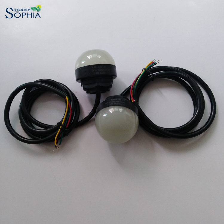 Светодиодные индикаторы Sophia 50 мм IP69K 24 В, красный, янтарный, зеленый, синий K50L RL50