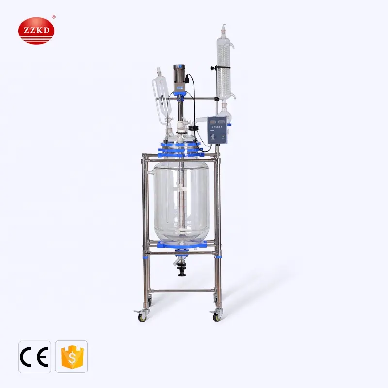 High Quality 100L Jacketed Glass Reactor