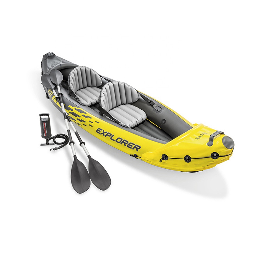 Intex 68307 надувной каяк Explorer K2 каноэ на 2 человек