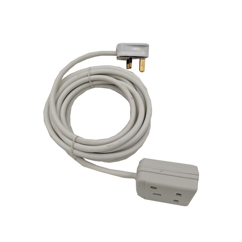 White CE Approval UK 13A 1 outlet socket Power Strips