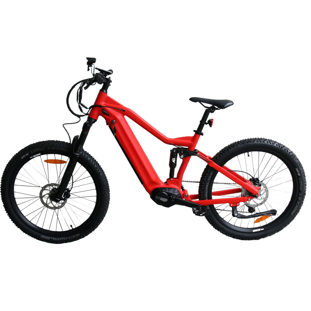 KUAKE полный Подвесной Электрический велосипед/Скрытая литиевая батарея/Bafang Ebike Mid Drive 750w Электрический велосипед