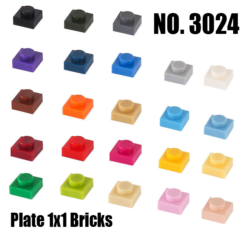Wholesale Toys NO.3024 Building Blocks Spare Parts 1X1 Bricks Multi Color Blocks Parts MOC Creator DIY Toy
