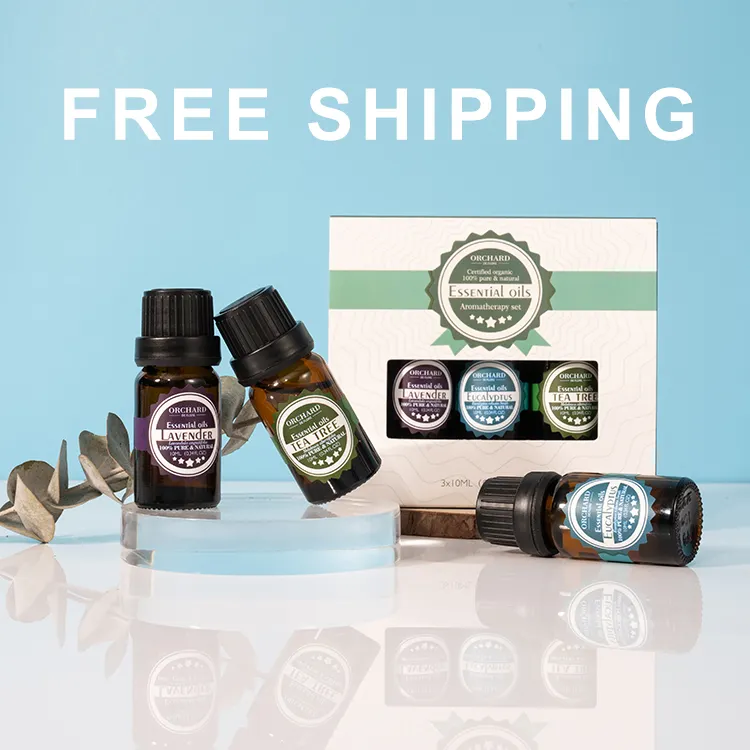 100% Natural Pure Aromatherapy Lavender Essential Oil Diffuser Therapeutic Grade Tea Tree Massage Oil Set