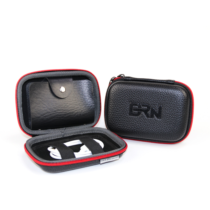 Customized small square bag waterproof dust proof headset storage earphone EVA material hard shell