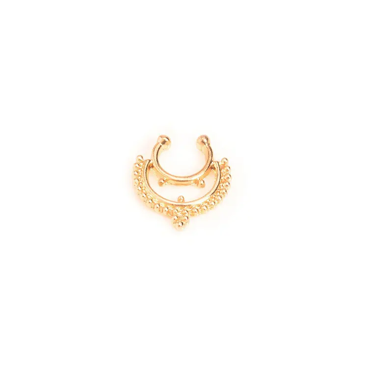 Fashionable Jewelry Vintage Nose Ring China Factory Gold Plated Nose Ring