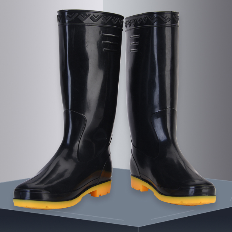 PVC gum boots Waterproof Rubber Gum boots Factory Farming Fishing Lightweight Wellington Rain Boots Men