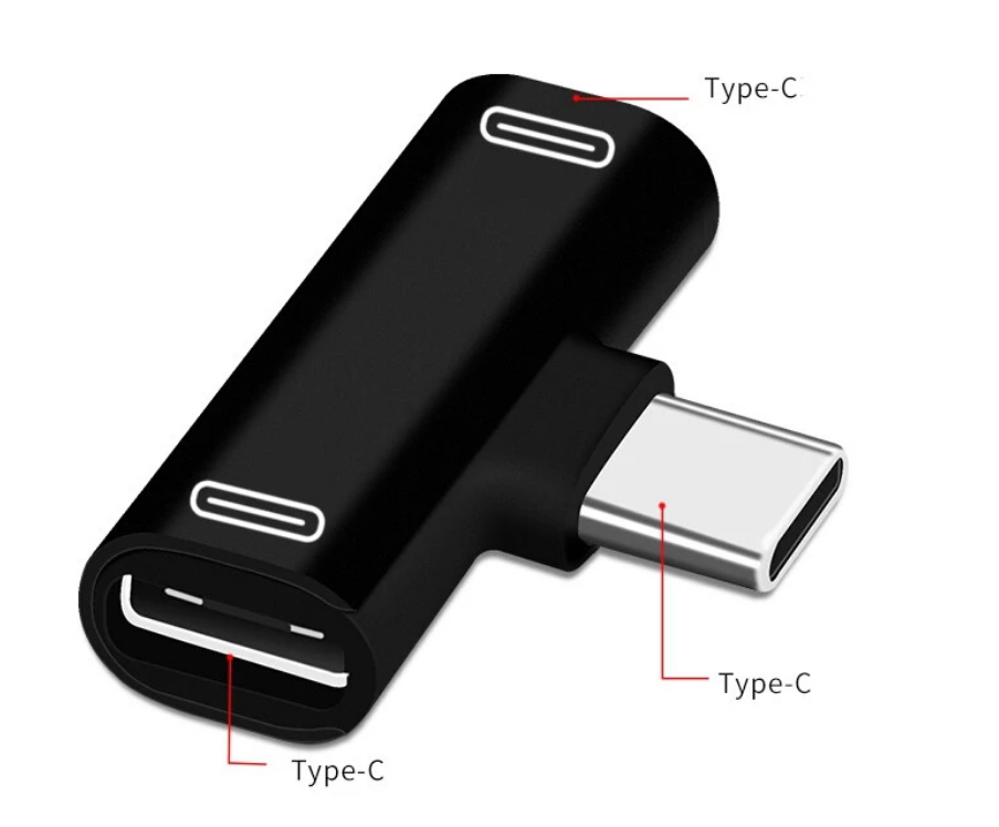 2 в 1 Тип C разветвитель адаптер Type c Музыка адаптер для зарядного устройства USB C сплиттер-трансформер для Samsung Huawei