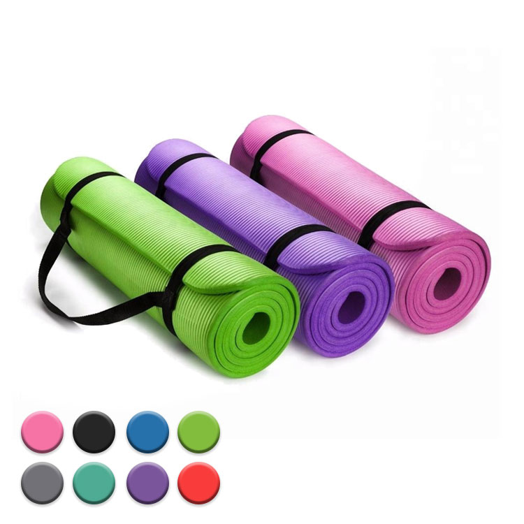 Custom Printed Design Eco Friendly Yoga Matt Manufacturer Wholesale Gymnastics Fitness Nbr Pilates Yoga Mat