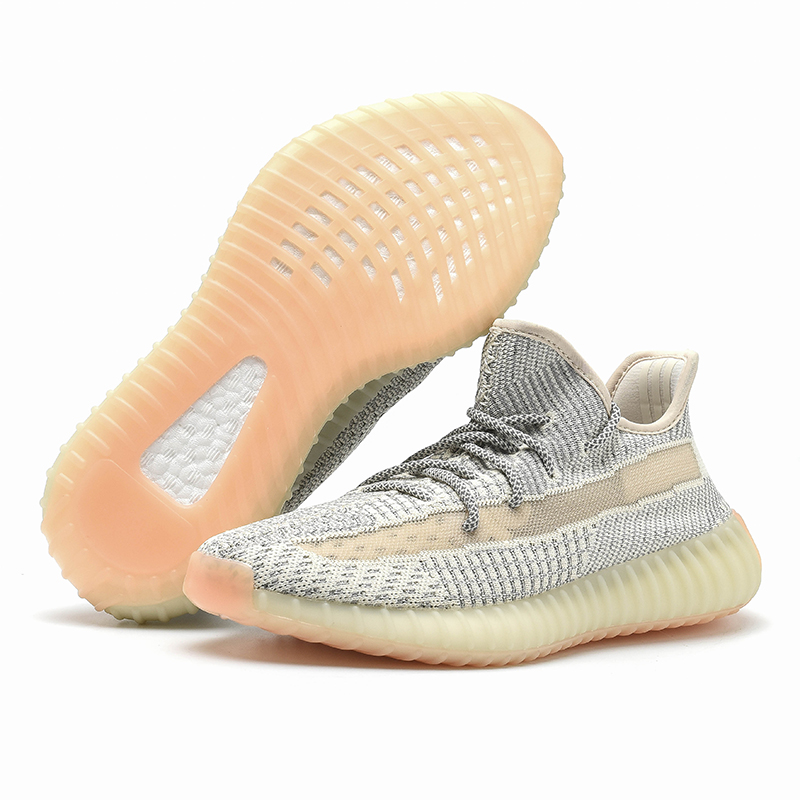 1:1 реальный сечением для кроссовок Yeezy 350 Оригинальные качественные ботильоны на высоком каблуке стильные китайское производство; Новый дизайн; Повседневные кроссовки; Мужские туфли из дышащего материала