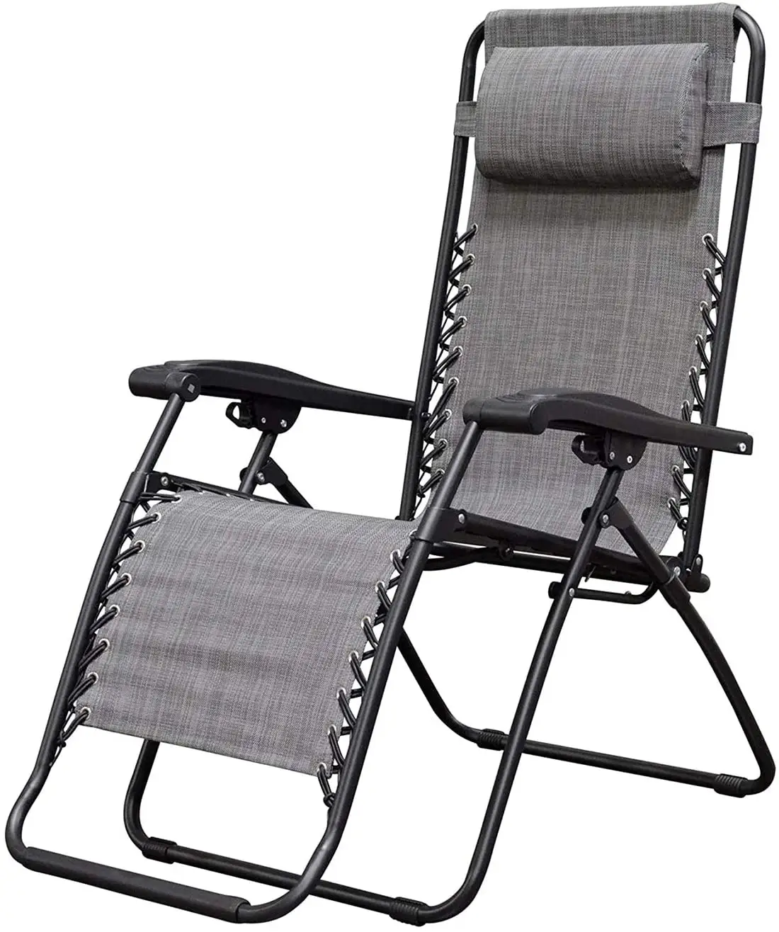 Lightweight Outdoor Zero Gravity, Sun Lounge Adjustable Folding Metal Recliner For Hiking Garden Camping Chairs With Cup Holder/