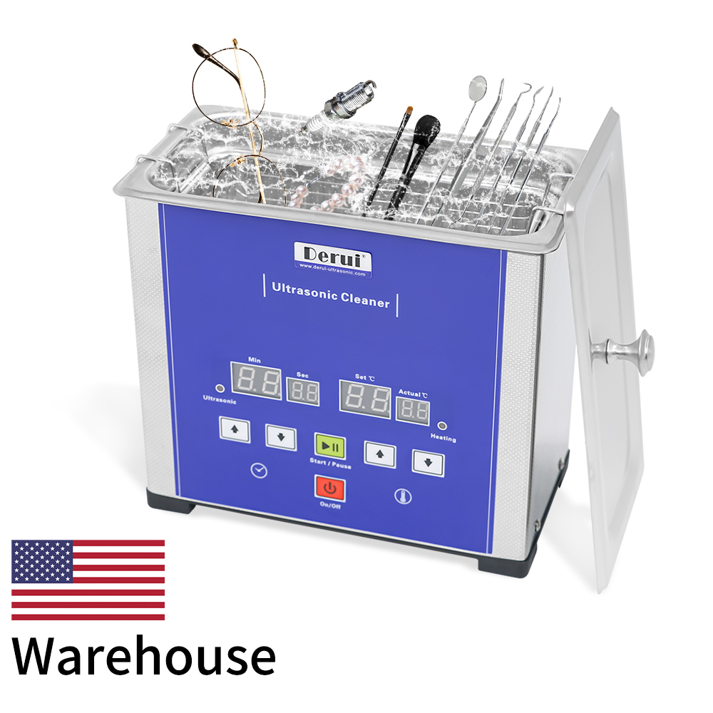 Portable 1L 60W 40Khz Household Ultrasonic Cleaner Jewelry for Cleaning Jewelry Glasses Dentures Razors Small Parts etc