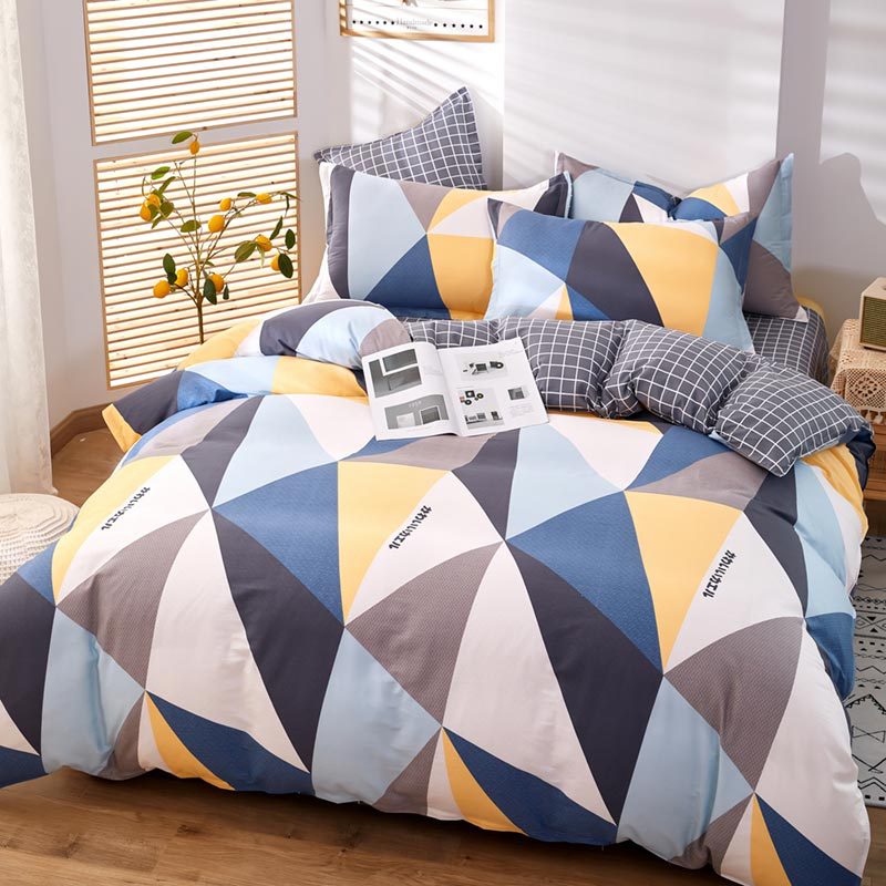Amazon Supplier Printed Printing King Queen Full Twin size 4 Pcs 100% Cotton Bedding Set Sets Cotton Beddsheets