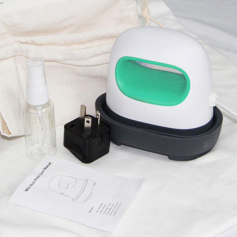 Electric mini heat press machine Small Mini Handheld Heat Transfer Printing Machine Hot Stamping Machine for t shirt bag cloth