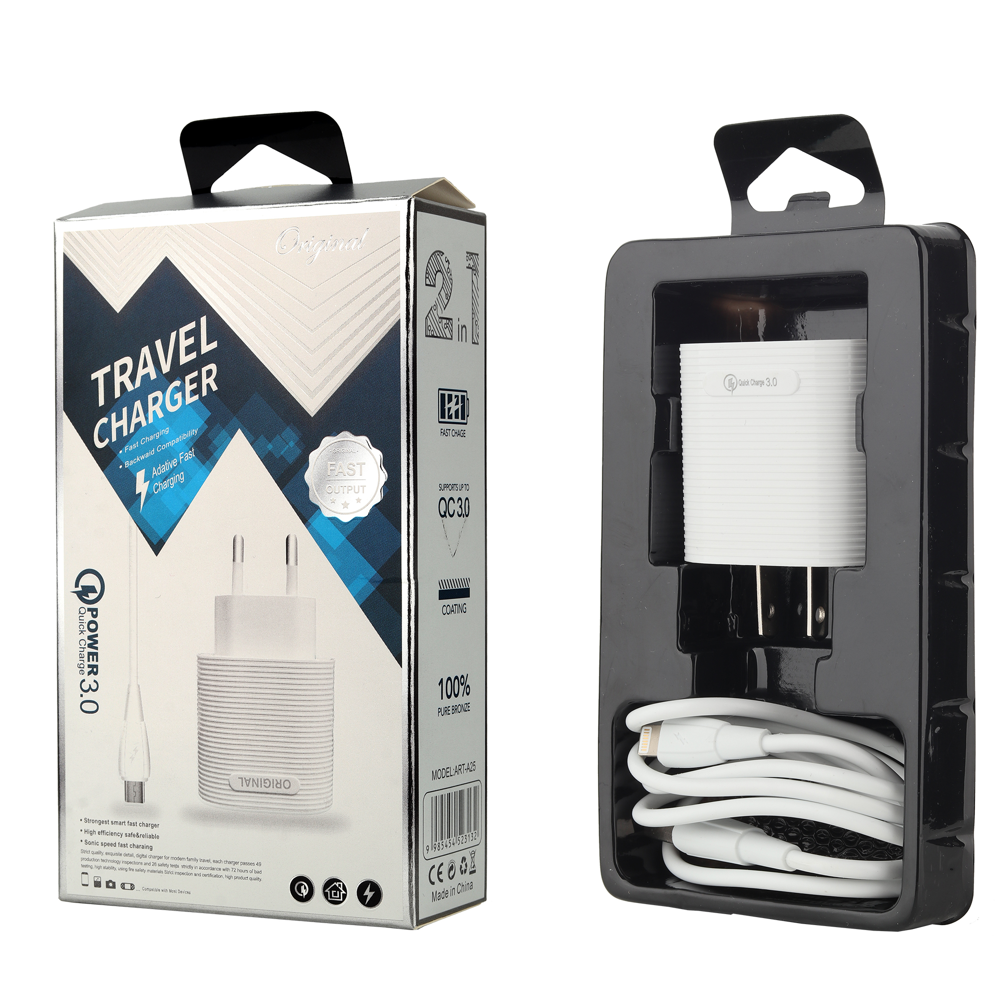 Top Selling Products Fast Car Phone Charger Portable Charger For Android Samsung V8 Cargador 3.0