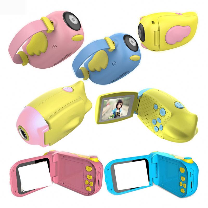 2020 Christmas Toys Outdoor Photography 2 Inch HD Screen Chargeable Digital Mini Camera Kids Cartoon Cute Camera for Child Birth