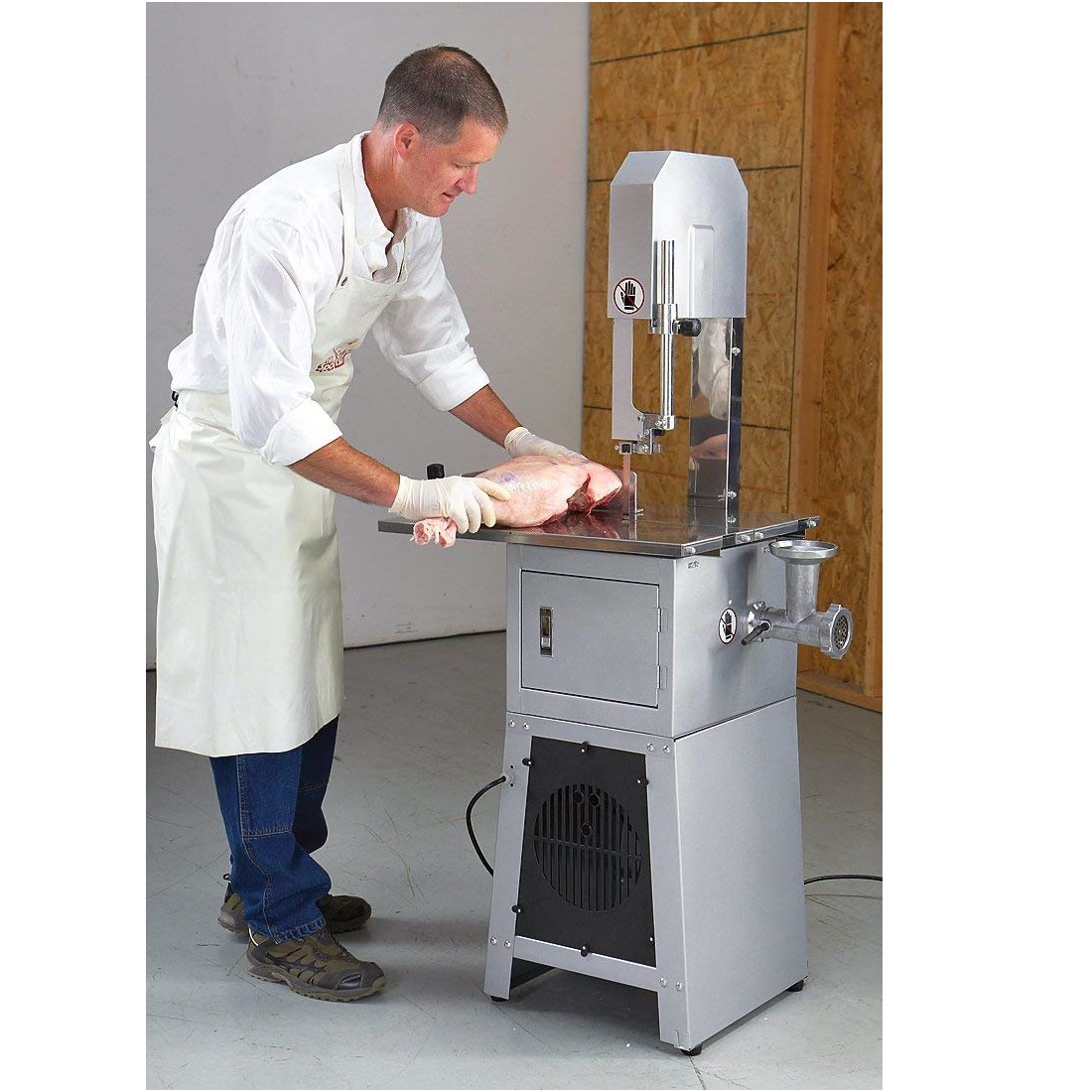 jg250 electric butchers frozen fish chicken beef bone meat cutting machine cutter band saw