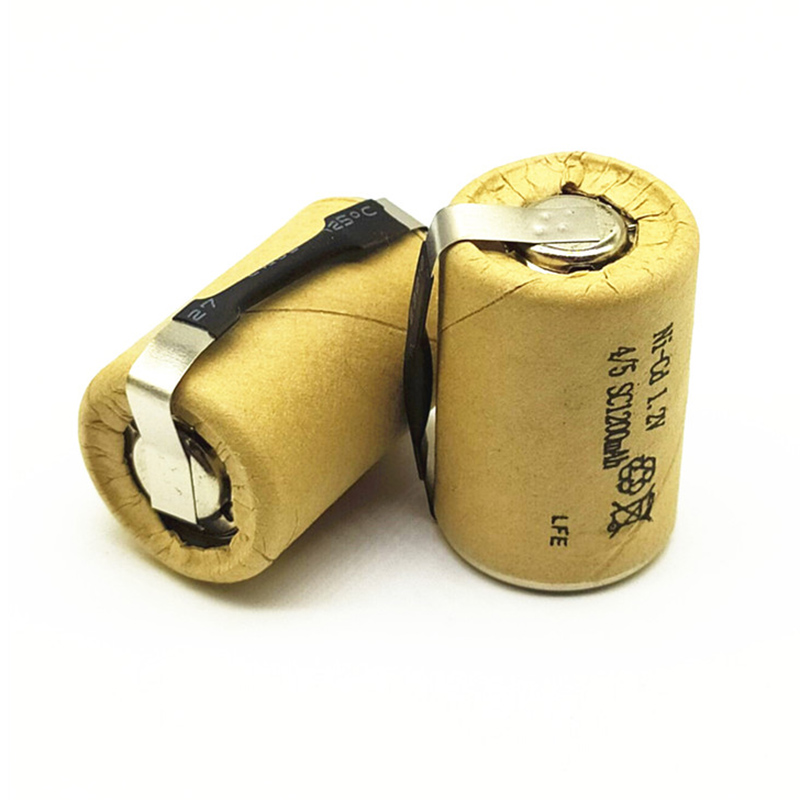 1,2v nicd 4/5 sc аккумуляторная батарея ni cd Sub C размер 1200mah батареи с tab Sub-c никель-кадмиевый аккумулятор 1,2v оптовая продажа