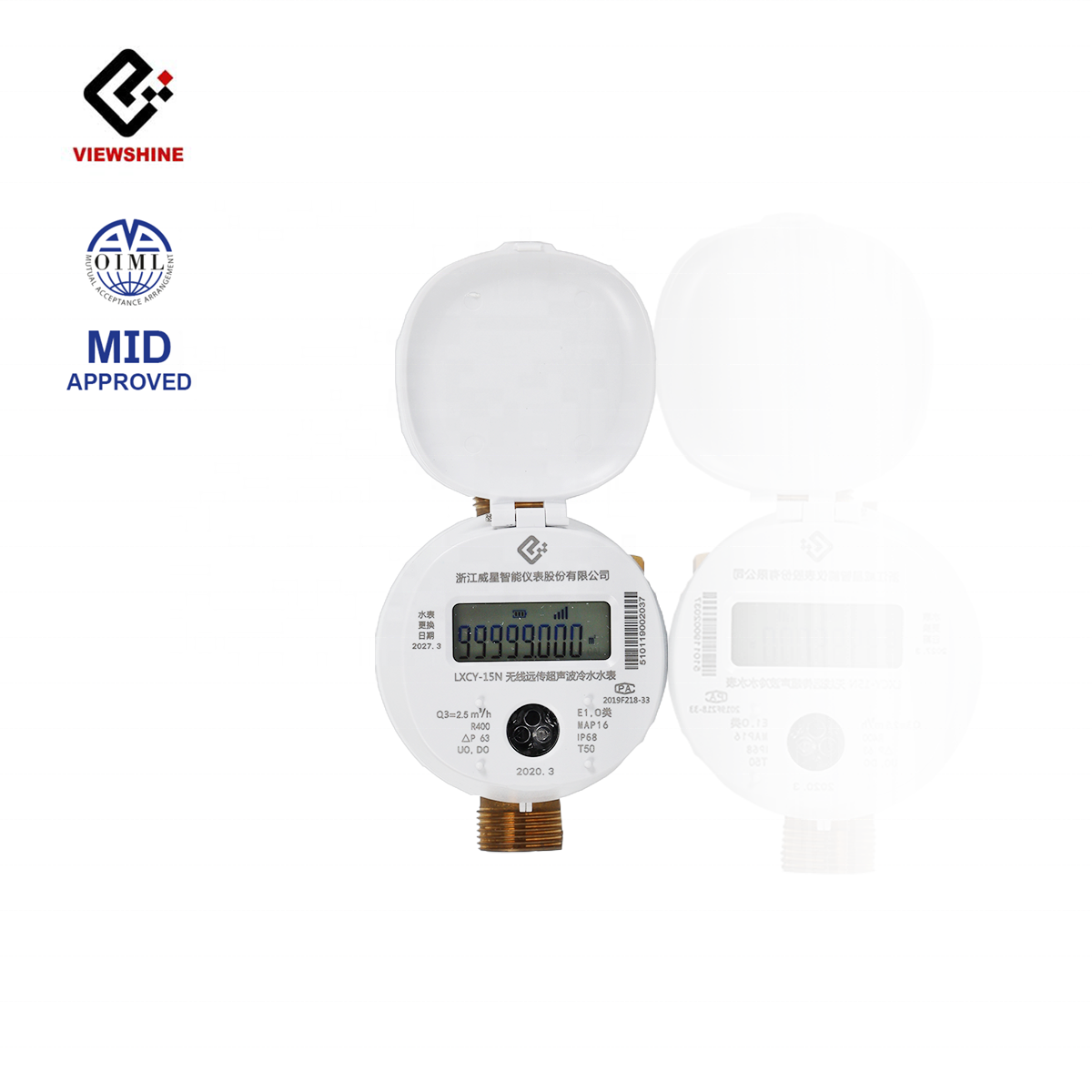 Ультразвуковой умный счетчик воды LoraWAN со средним сертификатом
