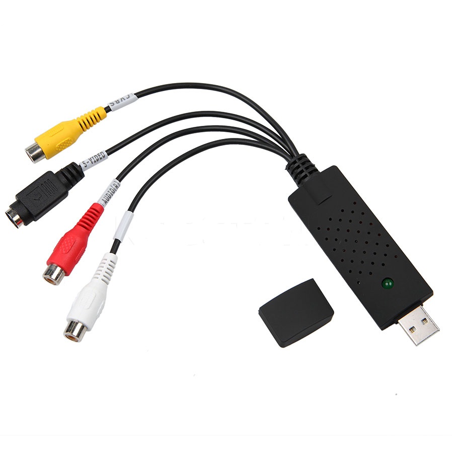 Портативная простая в использовании плата для захвата аудио и видео USB 2,0, адаптер для захвата VHS на DVD, преобразователь для Win7/8/XP/Vista