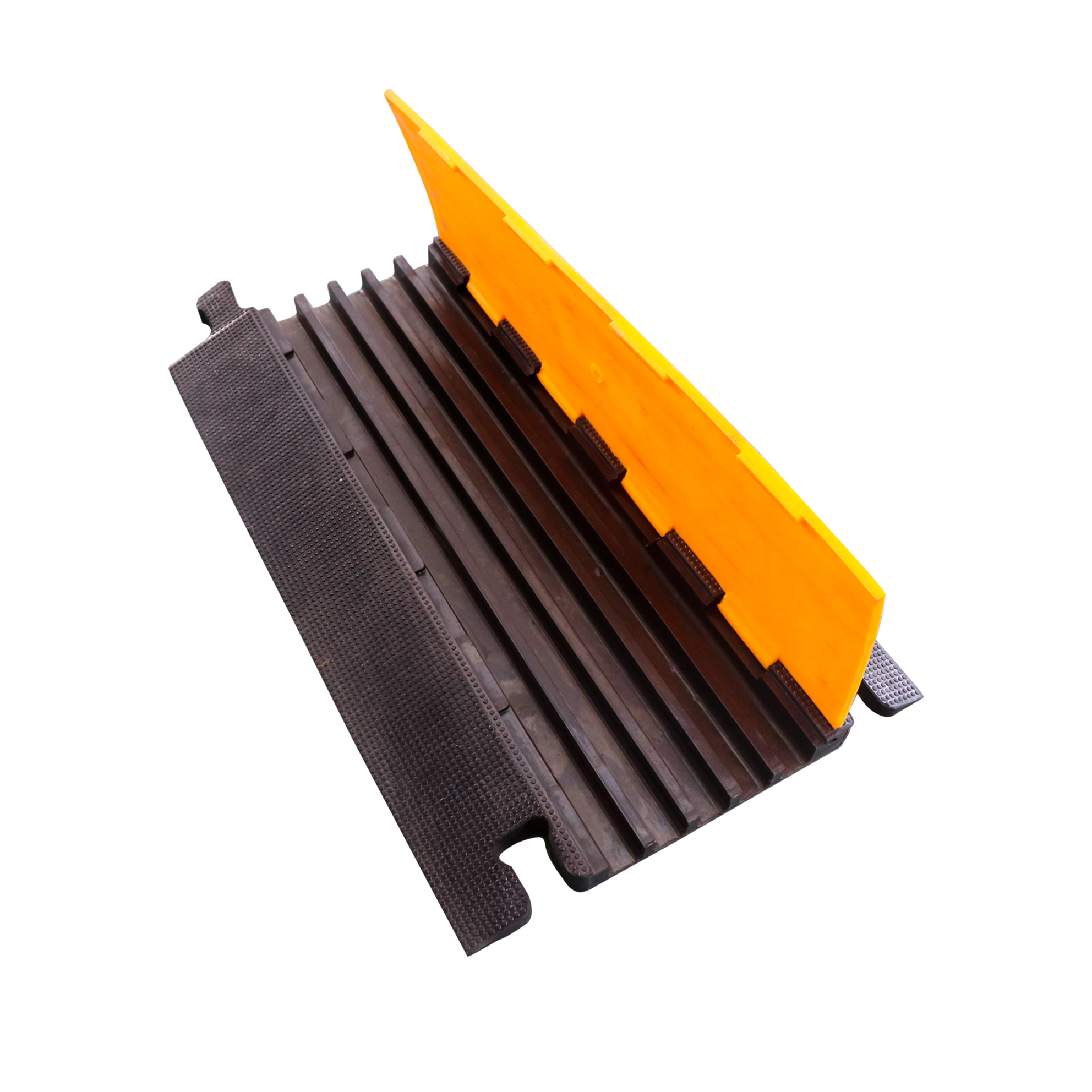 Dual Rubber 5 Channel Floor Cable Cross