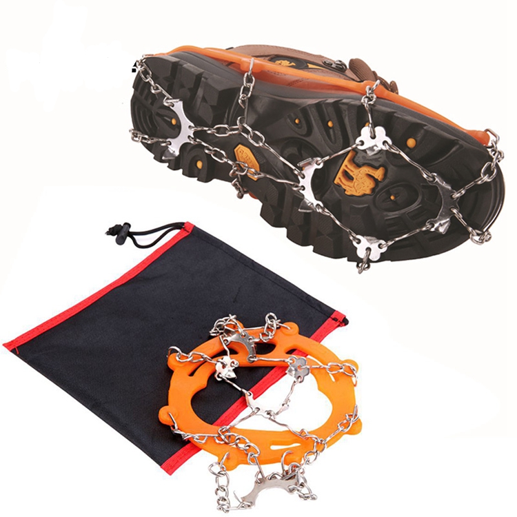 Ice Gripper Spike for Shoe Anti Slip Hiking Climbing Snow Spikes Crampons Cleats Chain Claws Grips Boots Cover