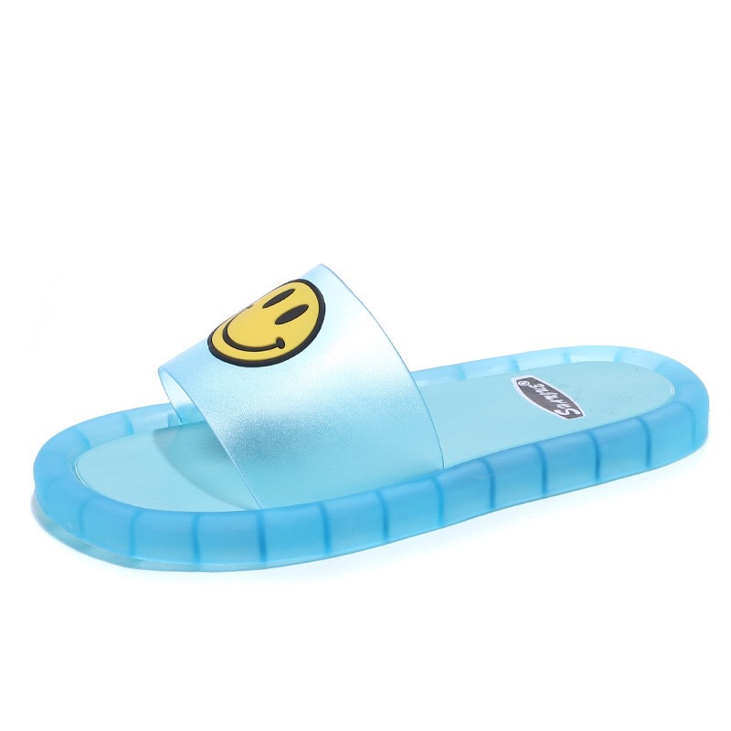 Comfortable PVC Plastic Printed Logo Home Cool Kids Slippers Shoes Indoor Anti-slip luminous Flipper slippers