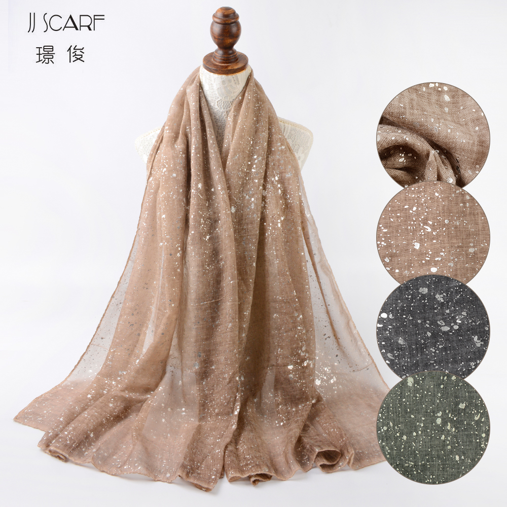 Wholesale china designer cotton feel hot silver malaysia ladies scarf shawl