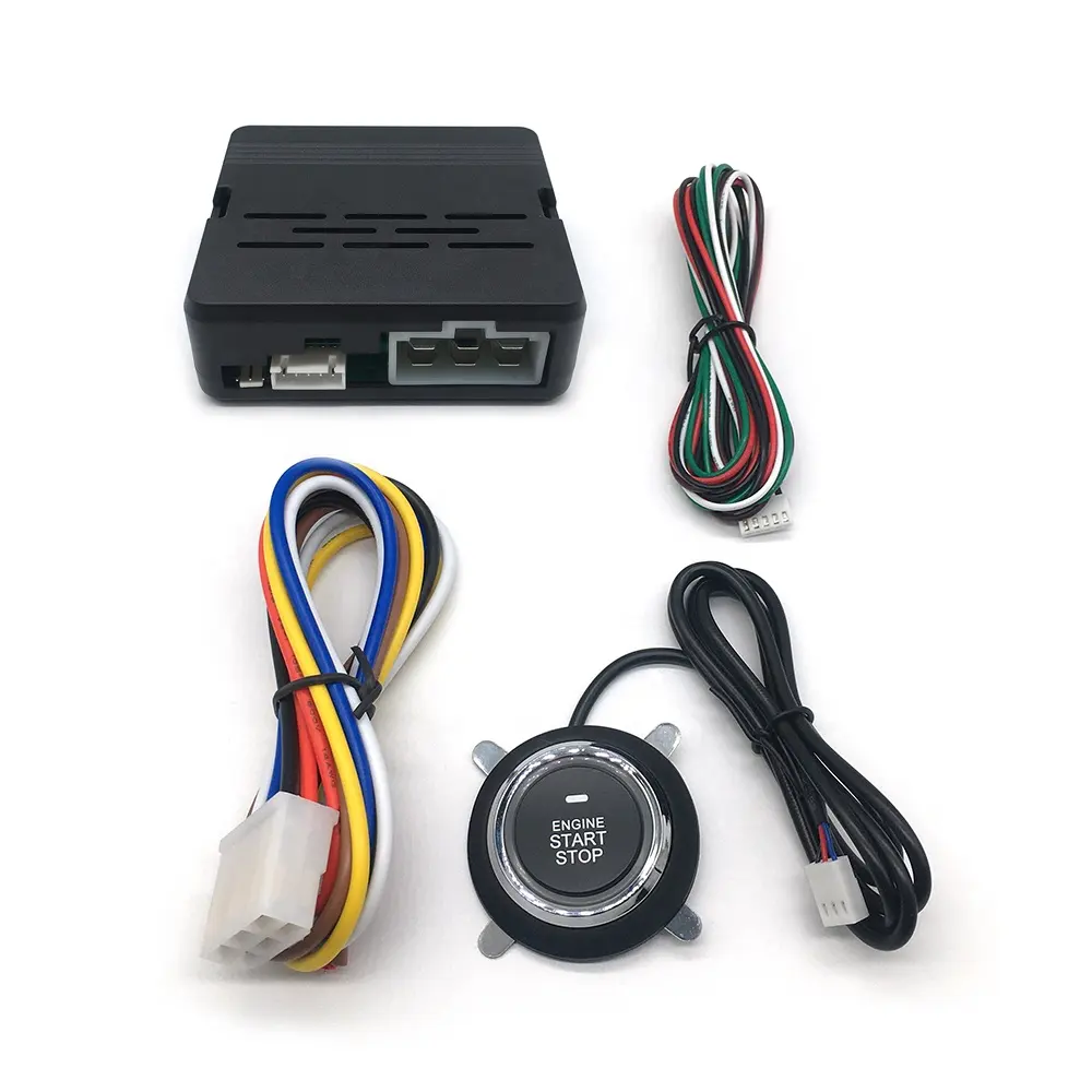 Easy to install push button start stop engine system  remote start system for car alarms