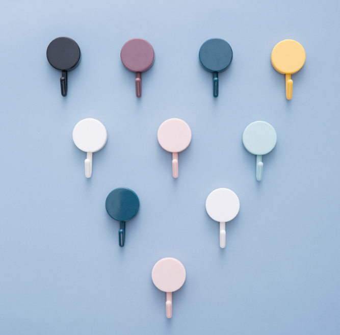 The new 10 bathroom nailless hook wall seamless adhesive coat hook magic adhesive hook