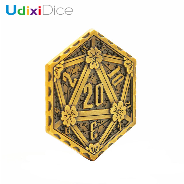 Металлические Монеты DND D20, сделанные на заказ кости