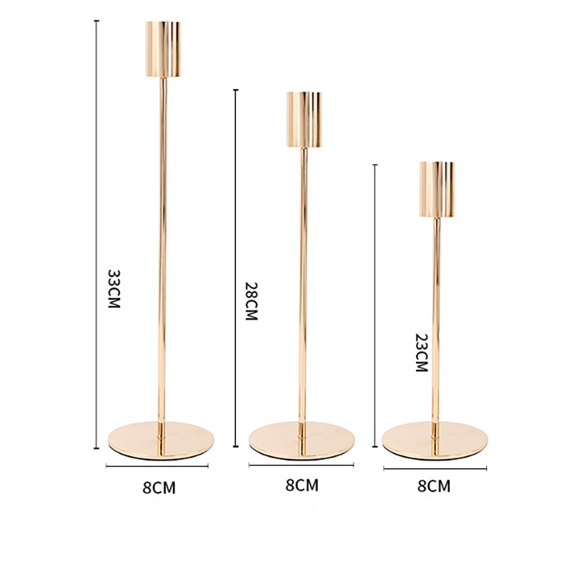 European Wedding Table fanal candelabrum Candle Stand Exquisite Iron Candle holder Decoration for Christmas