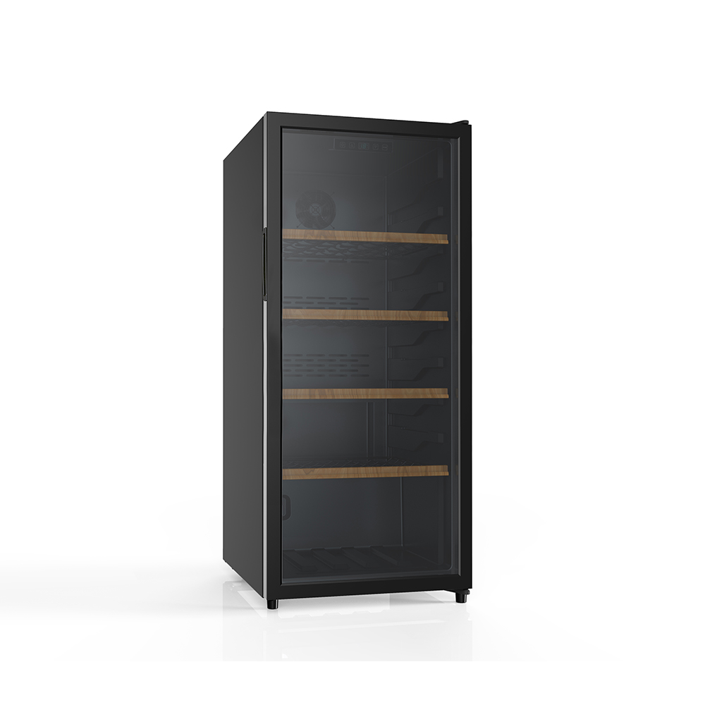 Factory Direct Selling 102 Bottles Single Door Electric Wine Cooler