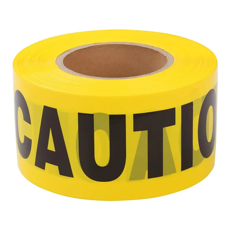 No-Adhesion Logo Warning Yellow Barrier Roll Custom No Adhesive Caution Tape