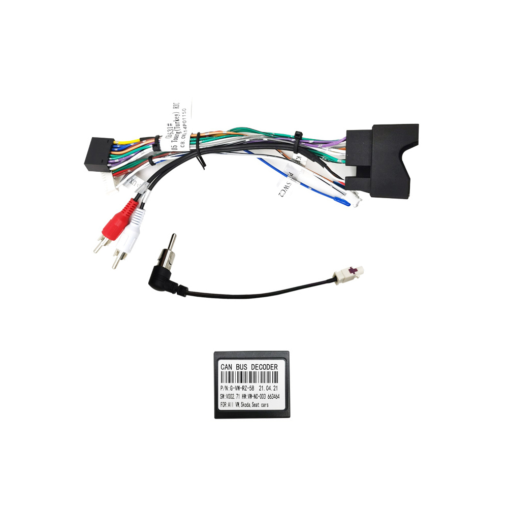 Custom ISO Electric Wire Harness and Adaptors for Volkswagen 2005 Touareg (Turkey)
