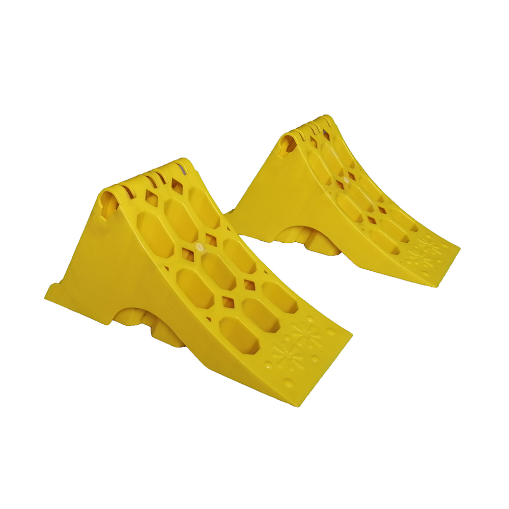 HGV Site Safety Protection Yellow plastic Wheel Chocks