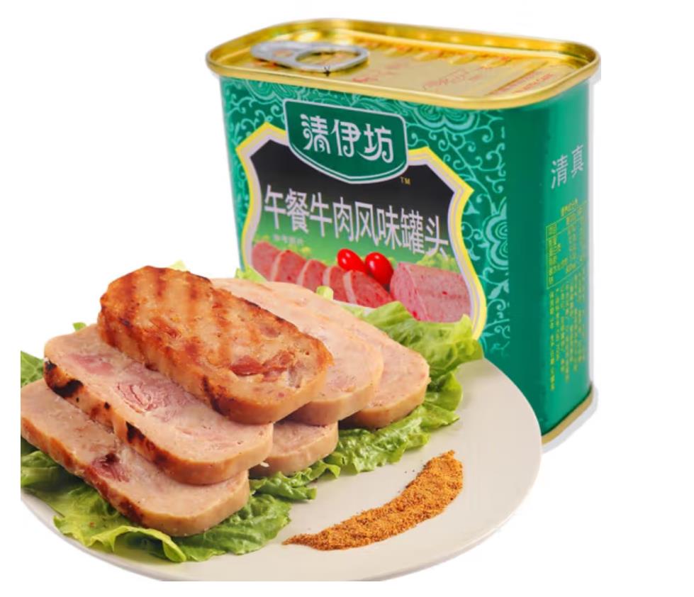 Мясные консервы со вкусом говядины 340 г халяльные продукты быстрого приготовления свежий материал куриная говядина